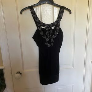 Black blouse with beading